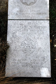 Private Thomas Maltby Thompson. 20281. 