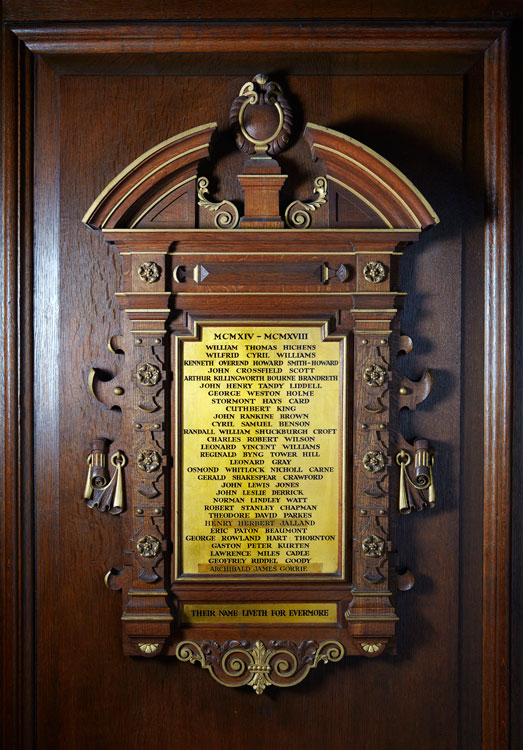 The First World War Memorial for Pembroke College, Oxford (1)