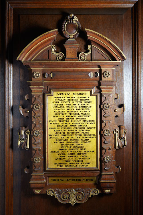 The First World War Memorial for Pembroke College, Oxford (2)