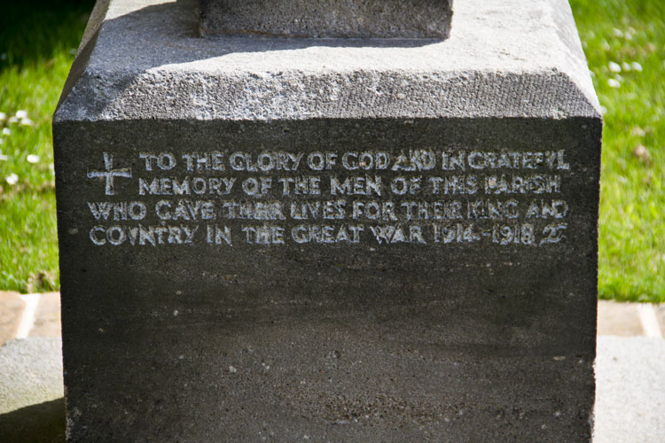 The Memorial Cross Outside St. Oswald's Church, Lythe