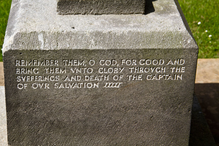 The Memorial Cross Outside St. Oswald's Church, Lythe