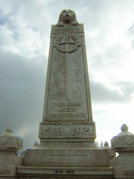 The War Memorial for Motherwell, Lanarkshire