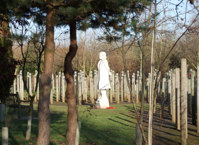The Memorial to those Shot at Dawn in the National Memorial Arboretum, Alrewas - Staffs