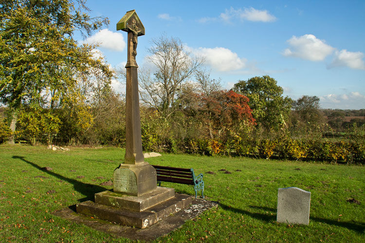 The War Memorial, Pockley, located in the Cemetery