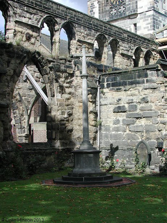 The War Memorial for Pontefract Outside All Saints' Church