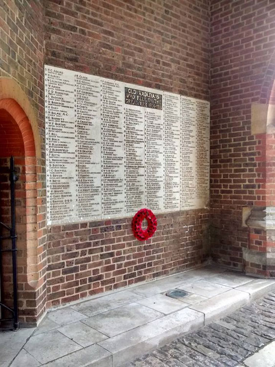 The First World War Memorial for Radley College