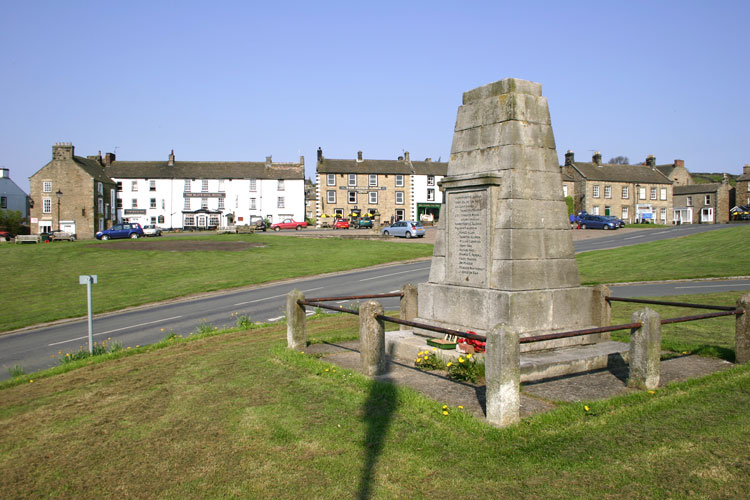 The War Memorial for Grinton, Marrick and Reeth on Reeth's Village Green