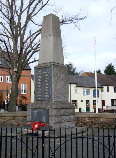 The War Memorial for Rothley, Leicestershire