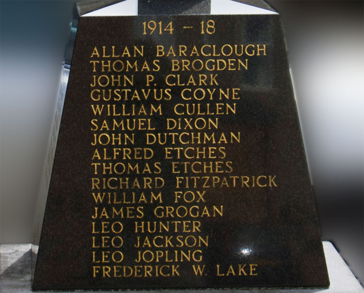 First World War Commemorations (1) for St. Peter's RC Church, Scarborough.