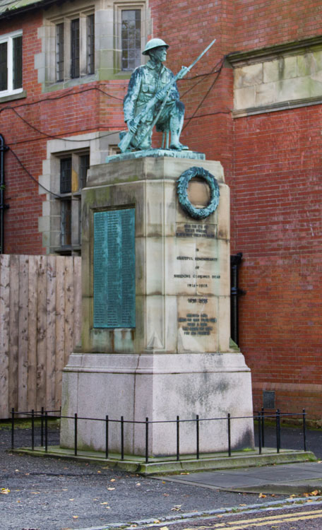 The War Memorial in Shildon, Co. Durham.