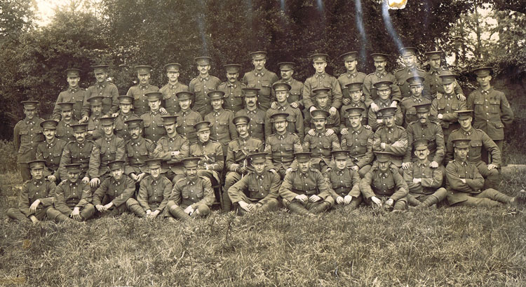 6th Battalion, "A" Company 1915, including Lt. Col. W H Chapman
