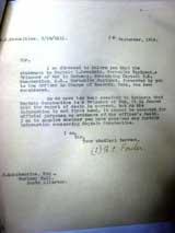 18 September 1918. Official notification that H N C was feared dead.