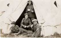 Members of the 4th Battalion in Camp