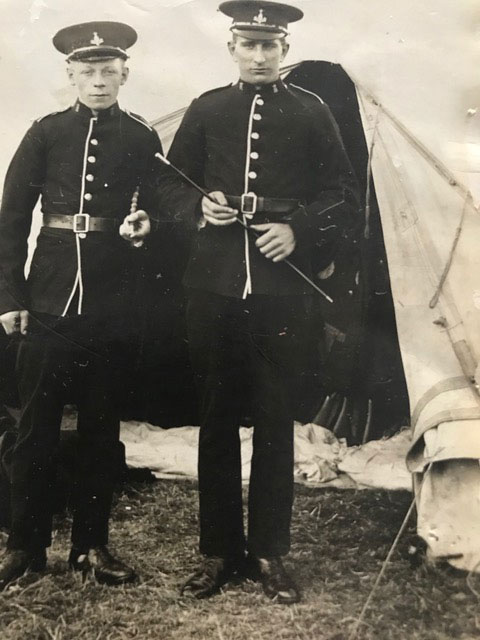 Another photo shows Harold Moody with Private Lawrence Walker