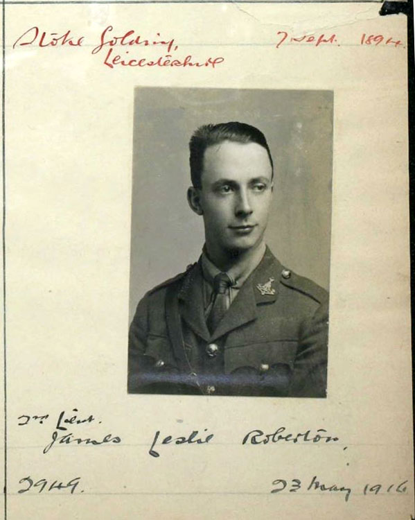 2nd Lieutenant James Leslie ROBERTON
