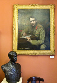 Portrait painted in 1918, and bust