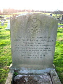 Although Edward Pickard died in Nottingham, his headstone is in Richmond Cemetery, North Yorkshire.