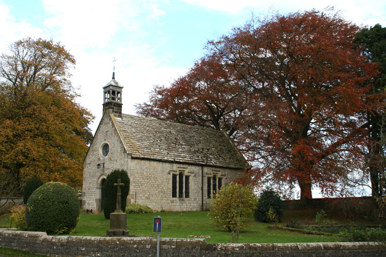 The Church of St. Chad at Sproxton (the Memorial Cross is in the foreground).