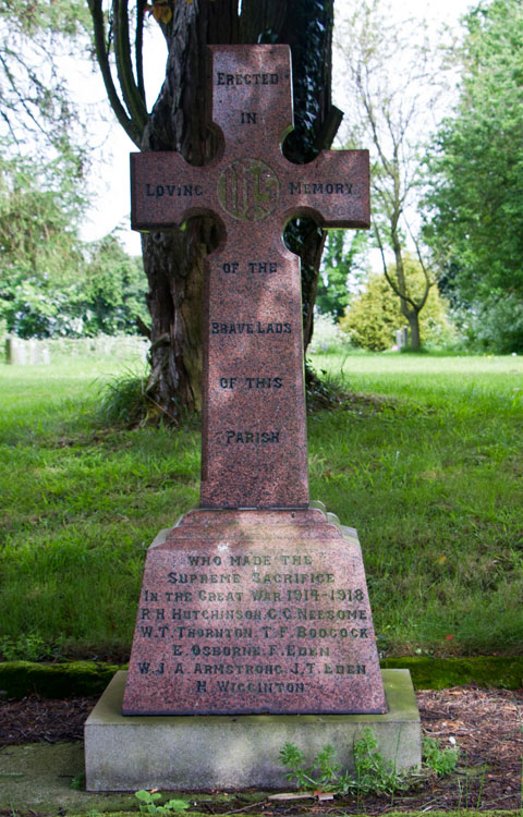 The Thornton-le-Moor War Memorial.