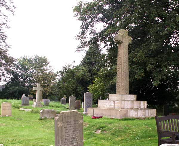 The Thornton Watlass War Memorial, in St. Mary's churchyard.