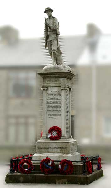 The War Memorial in Tow Law.