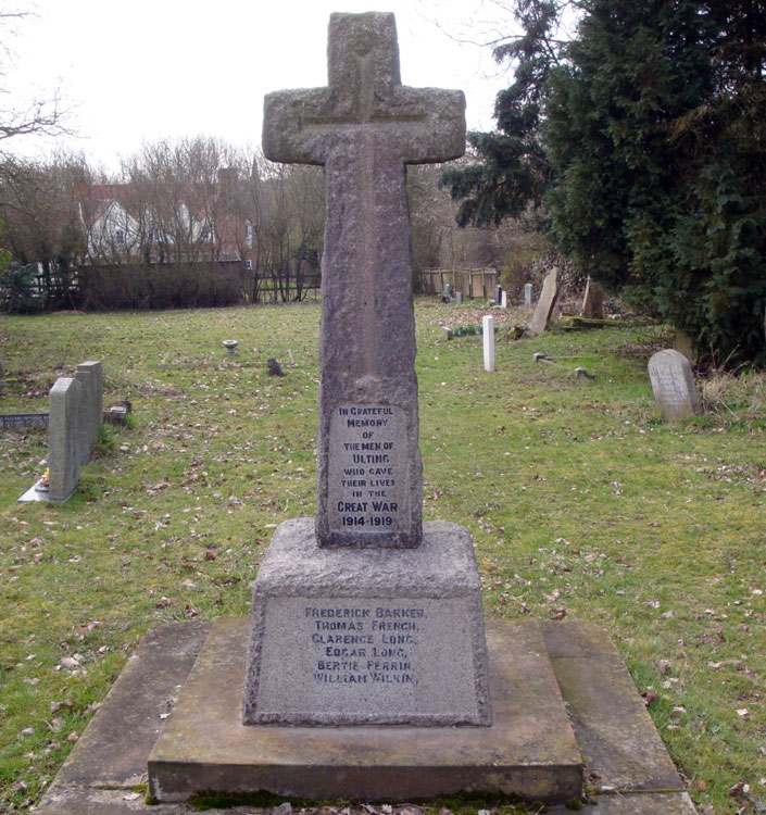 The War Memorial for Ulting (Essex)