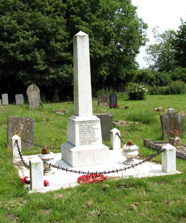 The War Memorial in All Saints' Churchyard, Wacton