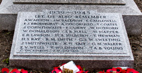 The Second World War Commemorations for Whitburn.