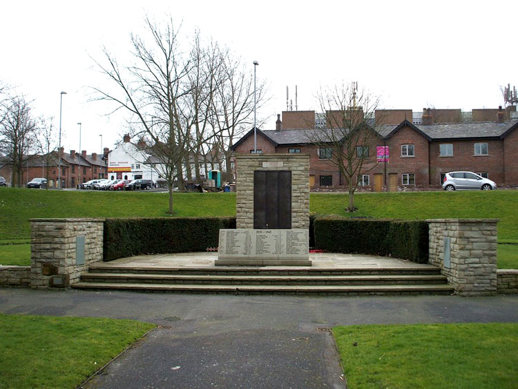 The War Memorial for Wilmslow (Cheshire), opposite St. Bartholomew's Church,