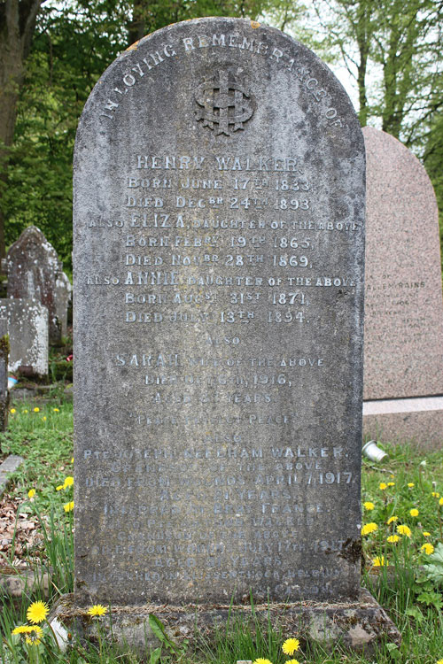 The Walker Family Memorial in the Churchyard of St. John, Winster