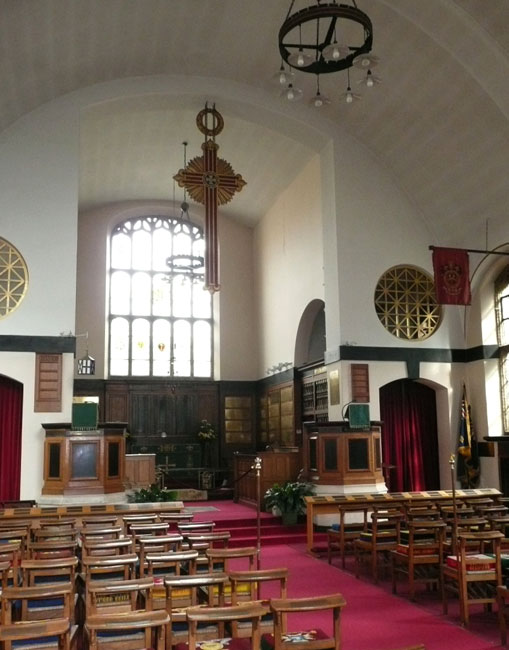 Inside St. George's Memorial Church, Ypres