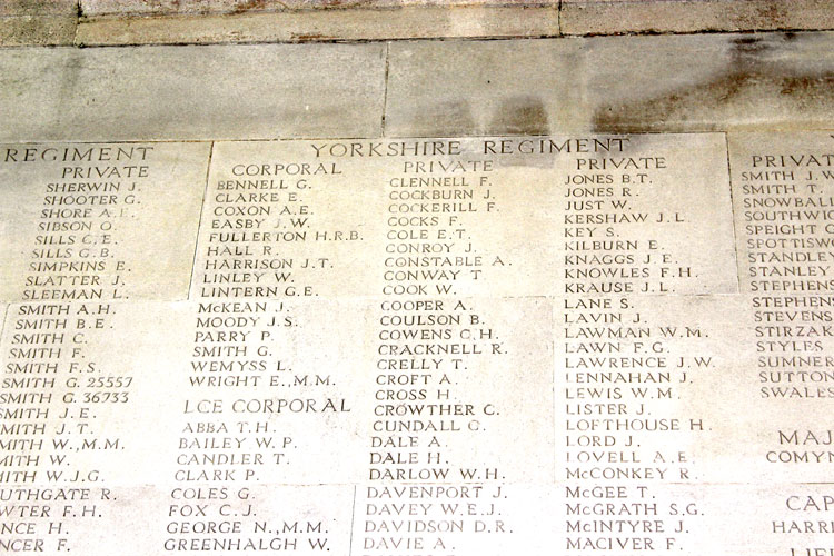 The Yorkshire Regiment War Graves