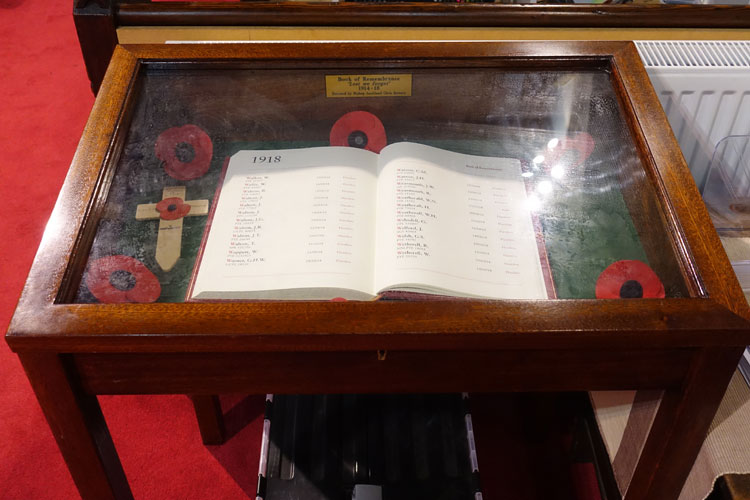 The First World War Book of Remembrance in St. Anne's Church, Bishop Auckland