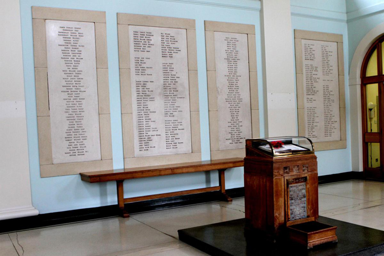 Four of the Memorial Tablets in Darlington Memorial Hospital