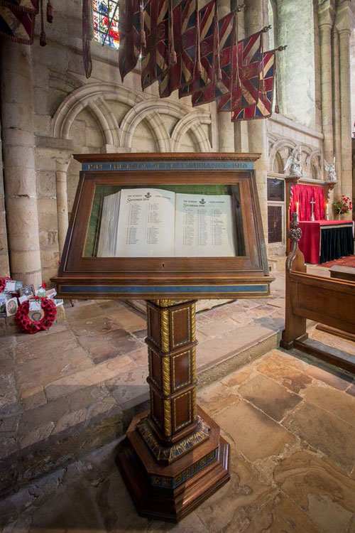 The Durham Light Infantry Book of Remembrance in Durham Cathedral