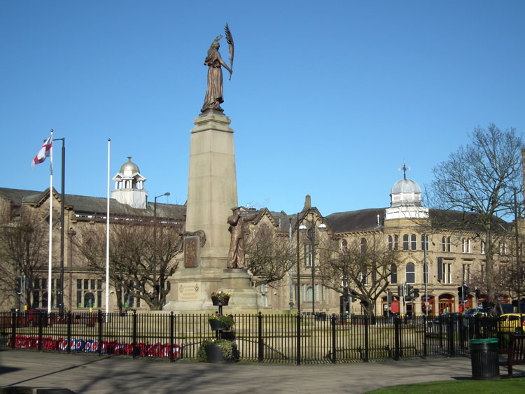 The Keighley War Memorial in Market Square, Keighley. - 2