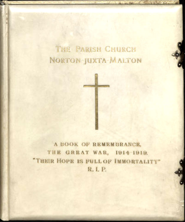 The Cover of the Norton Memorial Book