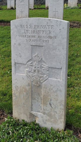 Private John Thomas Hunter. 3/8622.