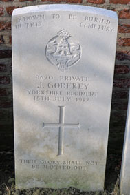 Private James Godfrey. 9620. 