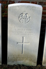 Private Thomas Harrison, 17451. 