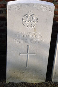 Private Joseph Humphrey, 9581. 