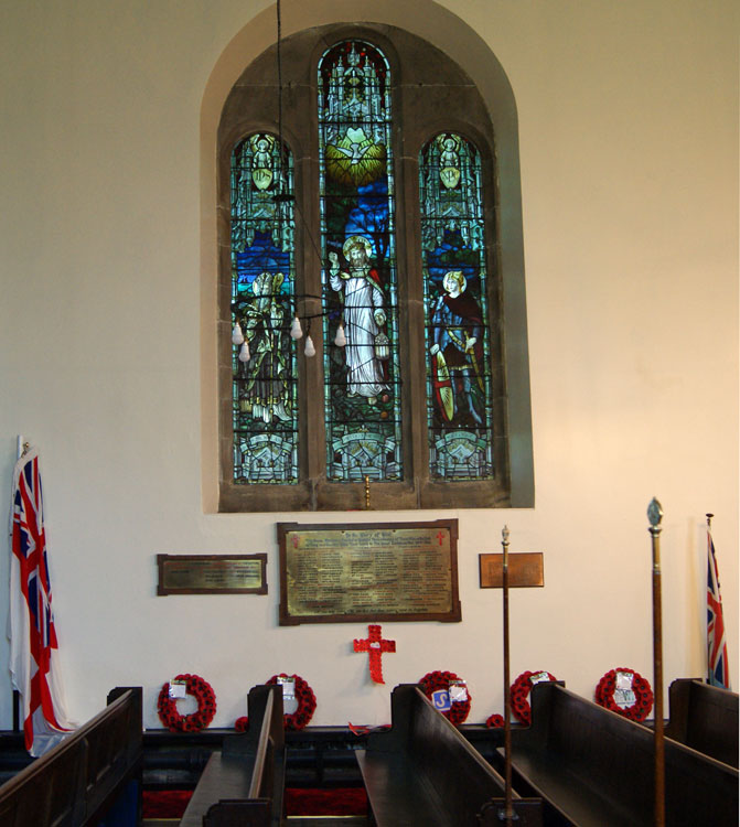 The War Memorial Plaques in All Saints' Church, Penshaw