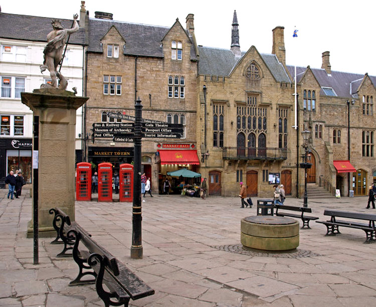 Durham City's Town Hall (The Building to the Right of the Market Hall)