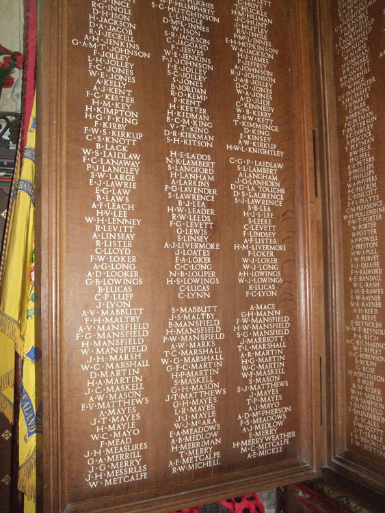 WW1 Commemorations "Ingle" - "Mickie", Men of Cambridgeshire and the Isle of Ely