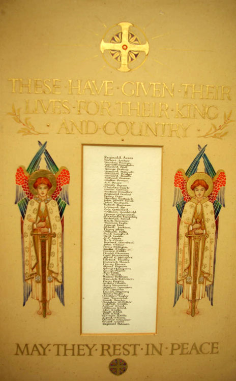The First World War Memorial for St. Andrew's Church, Enfield