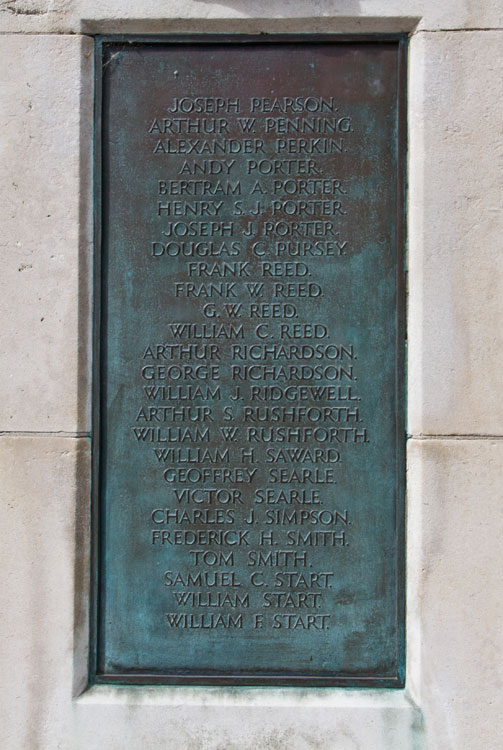 The Yorkshire Regiment, Local War Memorials