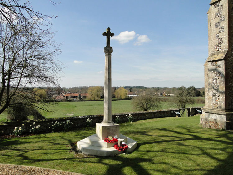 The War Memorial Outside All Saints' Church (Norfolk)