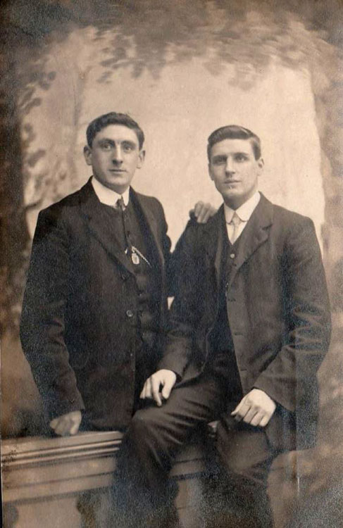 Brothers George (L) and Tommy Wall (R)