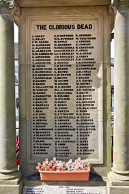 Names "A" - "E", Spennymoor War Memorial