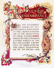 Canadian WW1 Book of Remembrance